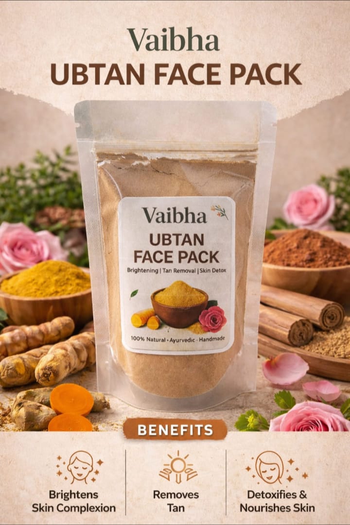 Vaibha Herbal Ubtan Face Pack Powder | Brightening & Tan Care